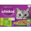 WHISKAS mixovaný výber hovädzina kura losos tuniak v želé 12 x 85 g