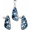 Sada šperkov s kryštálmi Swarovski náušnice a prívesok modrý 39167.3 blue style