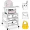 Ricokids Detská jedálenská stolička 5v1 Light Grey