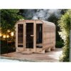 Štvorcová fínska sauna na tuhé palivo 180x210CM
