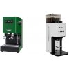 Gaggia Classic E24, green + Lelit Steve PM20, white