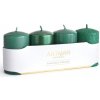 Artman Candles sviečky Dark Green 4 ks, zelená