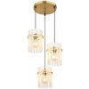 GLOBO 15698-3HRM GORLEY závesné svietidlo D470mm 3xE27 zlatá, biela