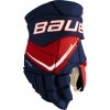 Hokejové rukavice Bauer Vapor FLYPRO Navy/Red/White Senior 14 palcov