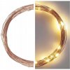 40 LED nano slzy 4 m teplá biela, medený kábel, IP44 časovač EMOS