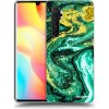 Picasee silikónový prehľadný obal pre Xiaomi Mi Note 10 Lite - Green Gold