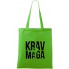 Nápis Krav Maga - Taška bavlnená - 42 x 38 cm ( Apple Green )