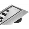 Mexen Flat M13 odtokový žľab 2 v 1 90 cm, chrómová - 1010090-15