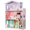 ECOTOYS Drevený domček pre bábiky s nábytkom Candy residence