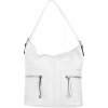 TESSA dámska koženková kabelka Biela