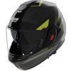 NOLAN prilba N120-1 Ciclone matt lava grey/black/fluo green - L