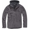 Brandit fleece Pull Over Windbreaker charcoal