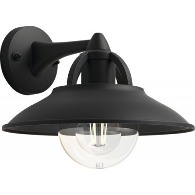 Vonkajšie nástenné svietidlo Philips 17381/30/PN Cormorant IP44 E27 1x42W čierne