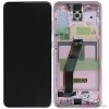 Samsung Galaxy S20 SM-G980F LCD displej + dotyková plocha + rám ružová - originál GH82-22123C / GH82-22131C