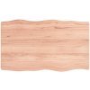 vidaXL Stolová doska svetlohnedá 100x60x6 cm ošetrený dub živé hrany 363955