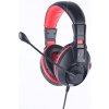 Marvo H8321S, slúchadlá s mikrofónom, drôtová, čierna, 2 x 3.5 mm Jack