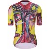 RIVANELLE Cyklistický dres s krátkym rukávom - FURIOSO - červená/žltá