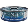 N&D CAT OCEAN Kitten Tuna & Cod & Shrimp & Pumpkin 70 g