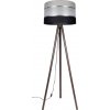 Belis | Stojacia lampa CORAL 1xE27/60W/230V hnedá/čierna/šedá/chróm | BE0844
