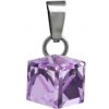 iŠPERKY Strieborný prívesok kocka Swarovski ID|108357