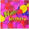 Servítky 32x32cm 20ks Happy birthday baloons