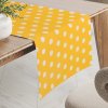 Biante Bavlnený behúň na stôl Sandra SA-598 Biele bodky na žltom 45x140 cm