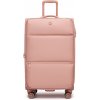 Ľahký softshellový kufor Kono 76,5 L - ružový