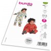 Strih Burda 9232 - Overal, kombinéza pre bábätká