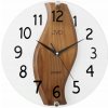 TICHÉ SKLENENÉ DREVENÉ NÁSTENNÉ HODINY NS19036.11