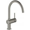Drezová batéria GROHE Minta s otočným ramienkom kartáčovaný Hard Graphite 32917AL0