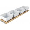LAMART Servírovacie misky BAMBOO 38x9 cm 4 ks
