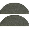 Najkoberce Nášľap na schody Vienna 72 svetlo sivý 62x24 cm + 3.5 cm záhyb