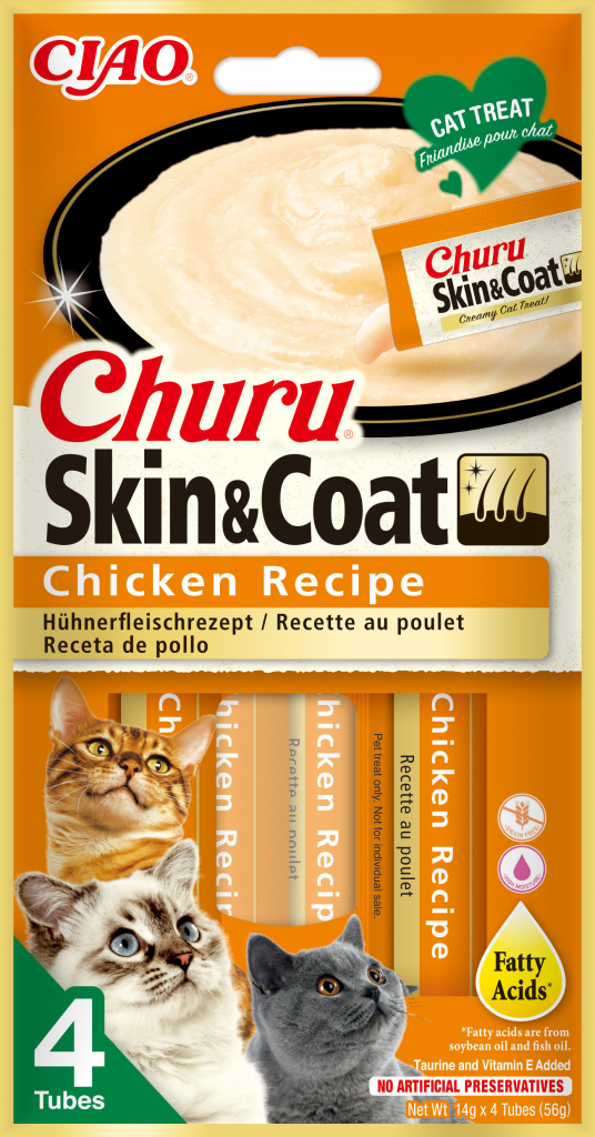 Chúru Cat Skin&Coat Chicken Recipe 4 x 14 g