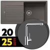 BLANCO SET 12-C 25 ZIA XL 6 S sivá vulkán + MILA chróm