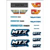 FUNTEK MTX nálepky modré FTK-21059 (FTK-21059)
