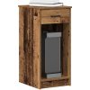 VidaXL počítačový vežový stojan so zásuvkou staré drevo 35x45x77 cm 858747