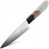 IZMAEL Damaškový kuchynský nôž Saltama Paring/Biela 13.5 cm