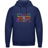 AWDis Hoodie Mikina Nápis Rovnosť je krásna Oxfordská modrá