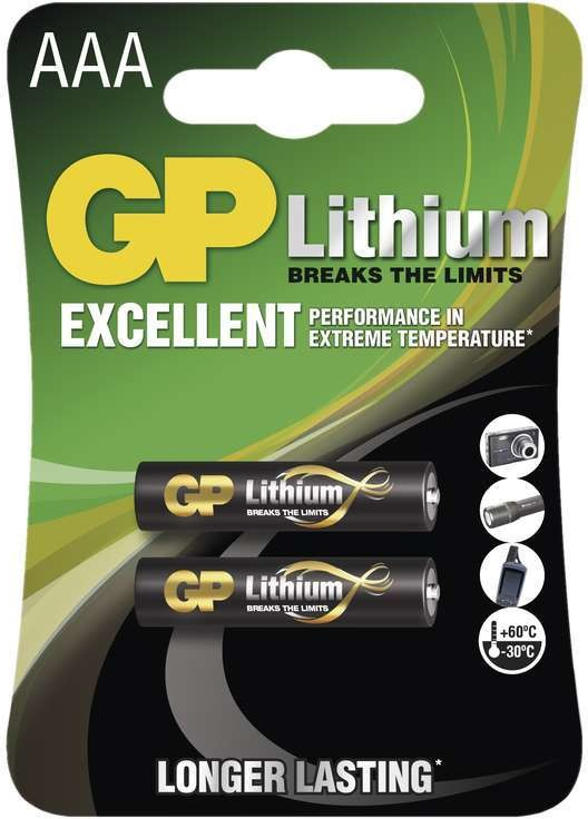 GP Lithium AAA 2ks 1022000412 od 2,99 € - Heureka.sk