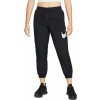 Dámske nohavice Nike, Nike WOMENS MEDIUM - RISE PANTS čierna,biela XL