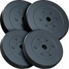 Plastové závažia 30 kg, sada diskov 30/31 mm
