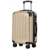 Kabínový kufor na 4 kolieskach 55x39x20cm farba šampanská