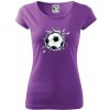 Futbalová lopta v triku - Dámske tričko Pure - 2XL ( Fialová )