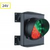 ASF semafor jednokomorový, LED, hliník, 24 V