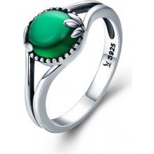 Olivie strieborný prsteň Smaragdový zirkon 3406