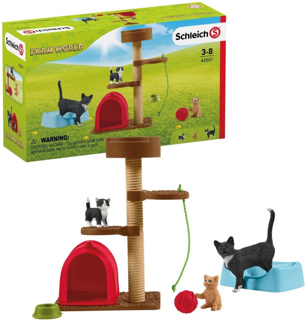 Schleich Farm World 42501 Playtime for cute cats