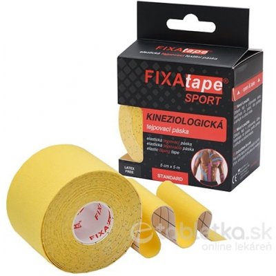 FIXAtape Kinesio Standard tejp. páska žltá 5 cm x 5 m