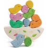 Drevená hojdačka s vtáčikmi Rocking Baby Bird Tender Leaf Toys 6 vtákov a 5 vajíčok od 18 mes