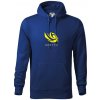 Vortex logo farebné - Mikina pánska Cape s kapucňou - S ( Kráľovská modrá )