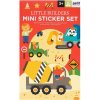 Petit Collage Znovupoužiteľné mini samolepky Malí stavitelia